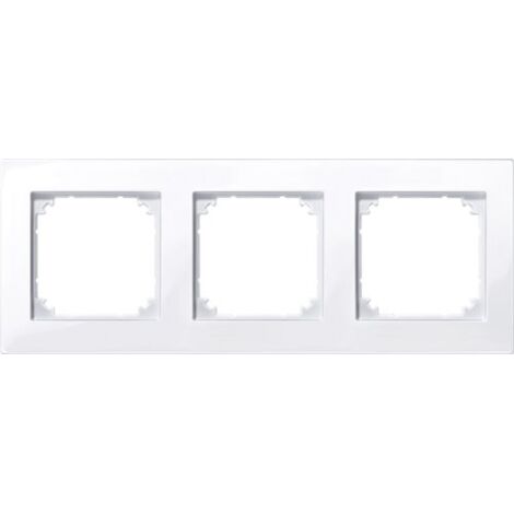 MERTEN 515325 M-PLAN CACHE POUR 3 PRISES BLANC BRILLANT