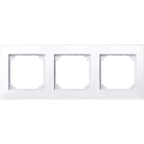MERTEN 515325 M-PLAN CACHE POUR 3 PRISES BLANC BRILLANT