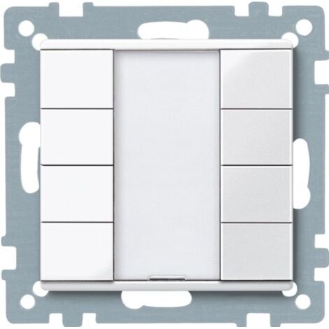 MERTEN 617419 INTERRUTTORE SYSTEM M 8 TASTI BIANCO POLARE LUCIDO