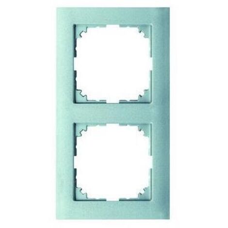 Merten Abdeckrahmen 2-fach Serie M-Pure, Aluminium, MEG4020-3660 Merten