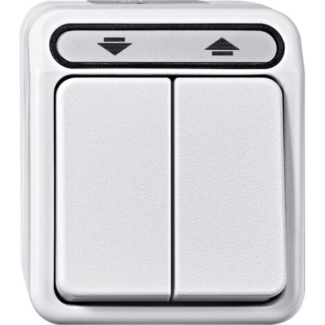 merten AQUASTAR interrupteur blanc polaire pièces humides