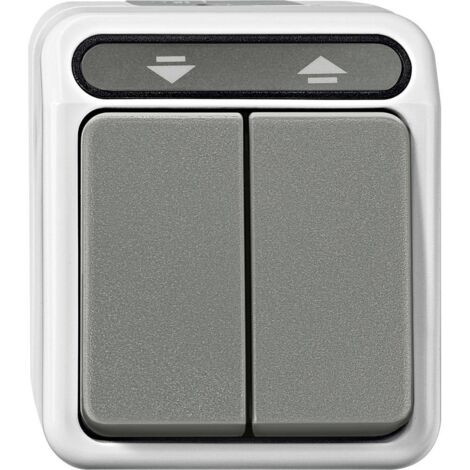 merten AQUASTAR interrupteur gris clair étanche salle de bain