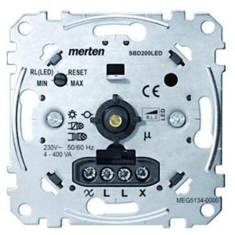 Merten Dimmer Dreh/Druckkn uni 10-400W MEG5134-0000 UP