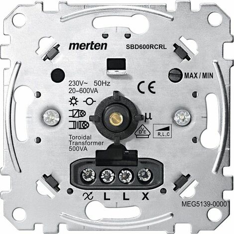 Merten Dimmereinsatz für Glüh- und Halogenlampen  Merten  Dimmereinsatz  Für  07750410545731  Merten  Merten