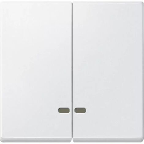 Merten Doppelwippe mit Kontrollfenster, polarweiß, System M MEG3420-0419