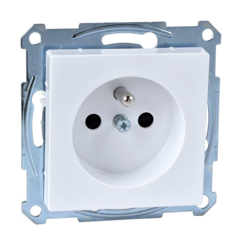 Merten M-Plan - prise 2P+T - NF - borne à vis - blanc antimicrobien (MTN2600-0325)