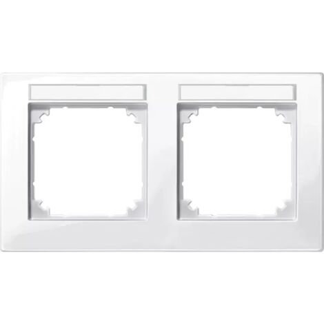 Merten M-PLAN-Rahmen 2f. beschriftbar, waager 514219