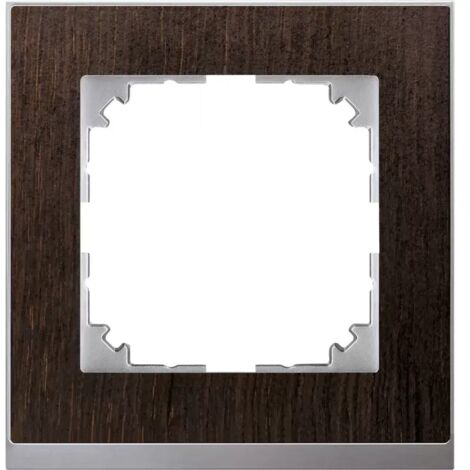 Merten M-Pure Decor-Rahmen, 1fach, Wenge/aluminium, M-Pure Decor MEG4010-3671