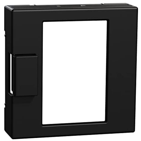 MERTEN - PLAQUE CENTRALE POUR UTILISATION UNIVERSELLE AVEC éCRAN TACTILE NOIR MAT, COUVERCLE THERMOSTATIQUE, SYSTèME M, MEG577