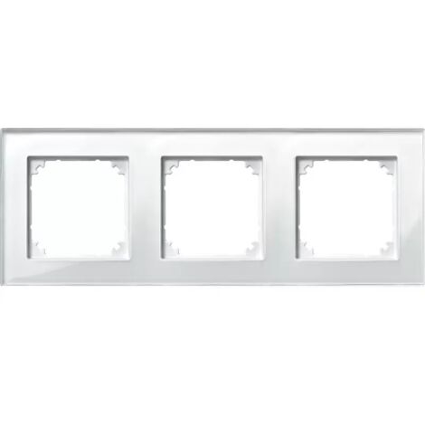Merten Rahmen 3-fach bweiß glänzend glas für GEB-K M-PLAN 489319