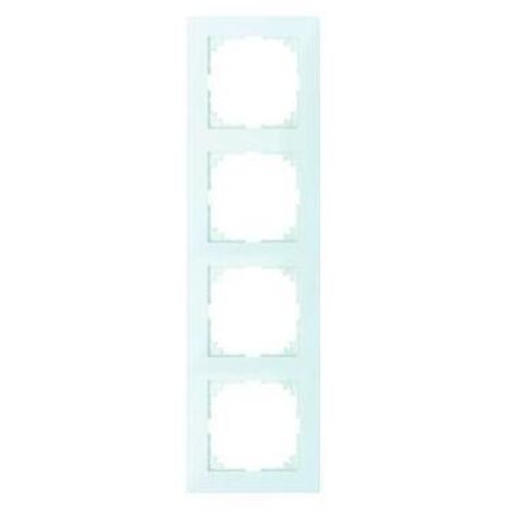 Merten Rahmen 4-fach polarweiß glänzend Kst für GEB-K M-Pure MEG4040-3619