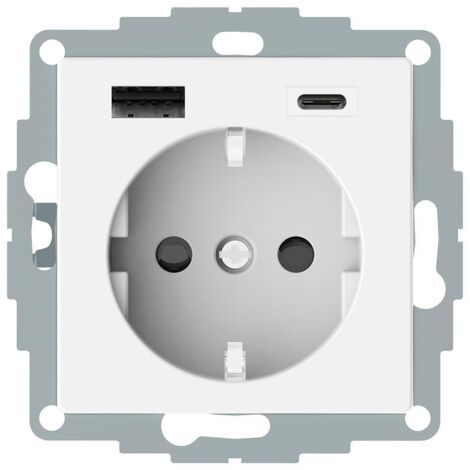 Merten Schuko Steckdose mit USB Ladegerät MEG2367-0319
