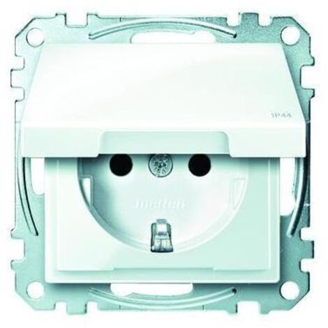 Merten SCHUKO-Steckdose pws Klappdeckel IP44 MEG2314-0319