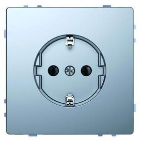 Merten Steckdose Serie Design, Edelstahl, MEG2301-6036 Steckdosenabdeckung