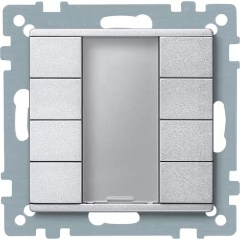 Merten Taster 627860 4fach aluminium System M