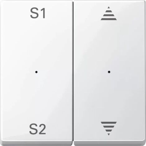 Merten Wippe 2t Jalousie polarweiß glänzend System M MEG5227-0319 Pfeile