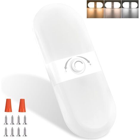 MERTTURM 180LED Voiture Interieur, Lumière Blanche Super Brillant Plafonnier LED 12V Camping Car, 1000LM Lampe 12V avec 3 Températures Couleur & Luminosité Réglable pour for Caravane Camion (1PCS)