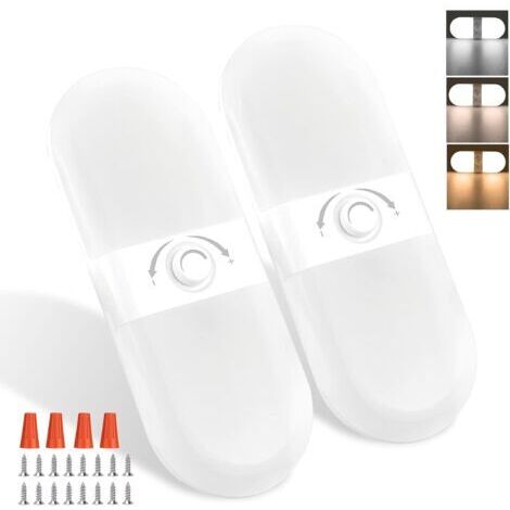 MERTTURM 180LED Voiture Interieur, Lumière Blanche Super Brillant Plafonnier LED 12V Camping Car, 900LM Lampe 12V avec 3 Températures Couleur & Luminosité Réglable pour for Caravane Bateau (2PCS)
