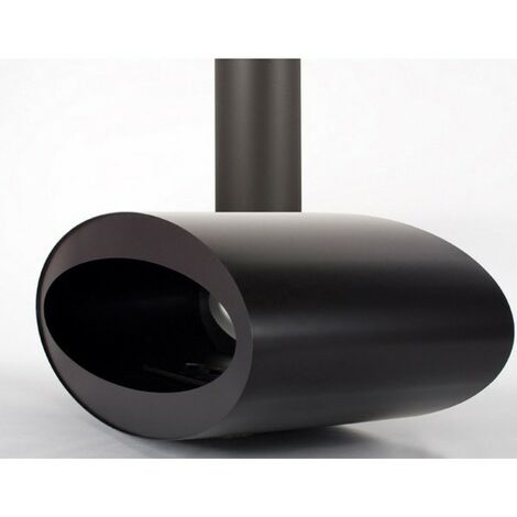 MERU TUBE - Biocamino Sospeso Ruotante nero