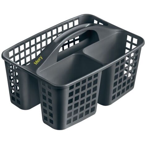 MERY - Panier 3 compartiments pour produits de nettoyage