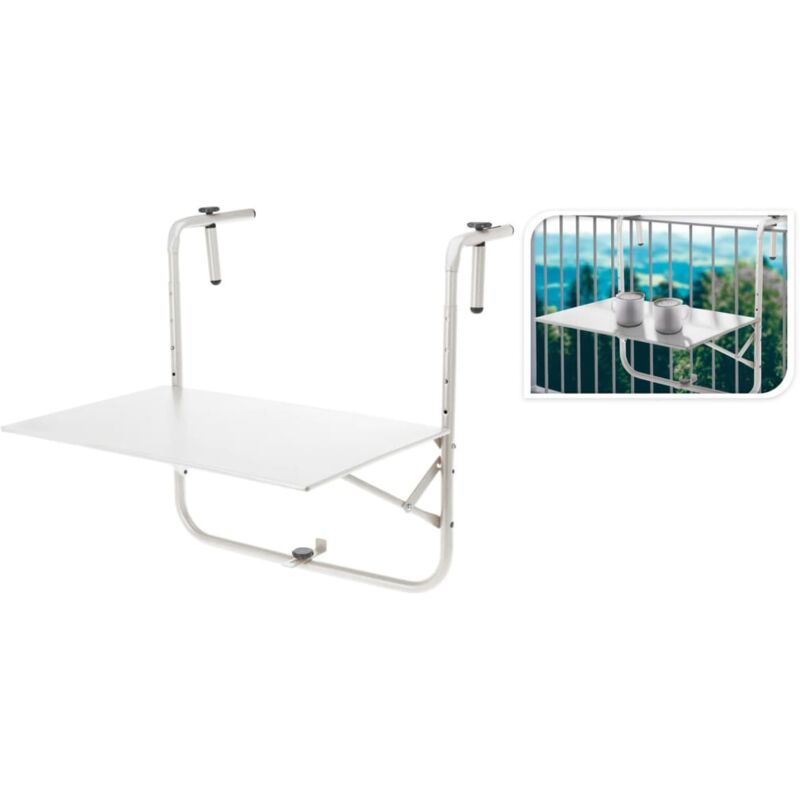 

Mesa de balcón blanco mate - Blanco - Progarden
