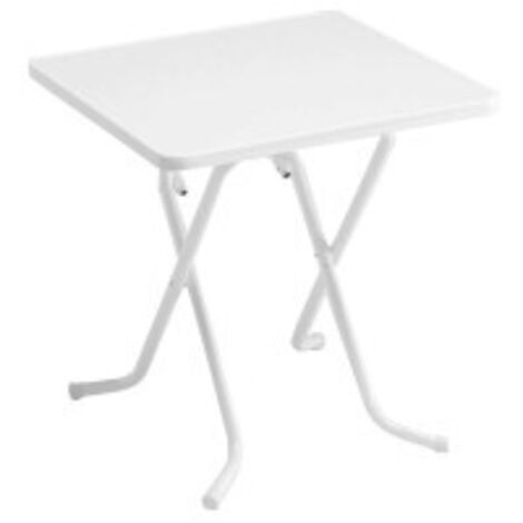 Mesa ALCO tijera 70x70 blanca R22B