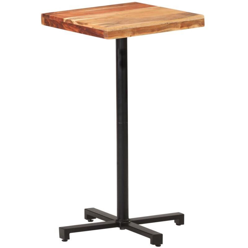 

Vidaxl - Mesa alta de bar cuadrada madera de acacia maciza 50x50x110 cm - Marrón