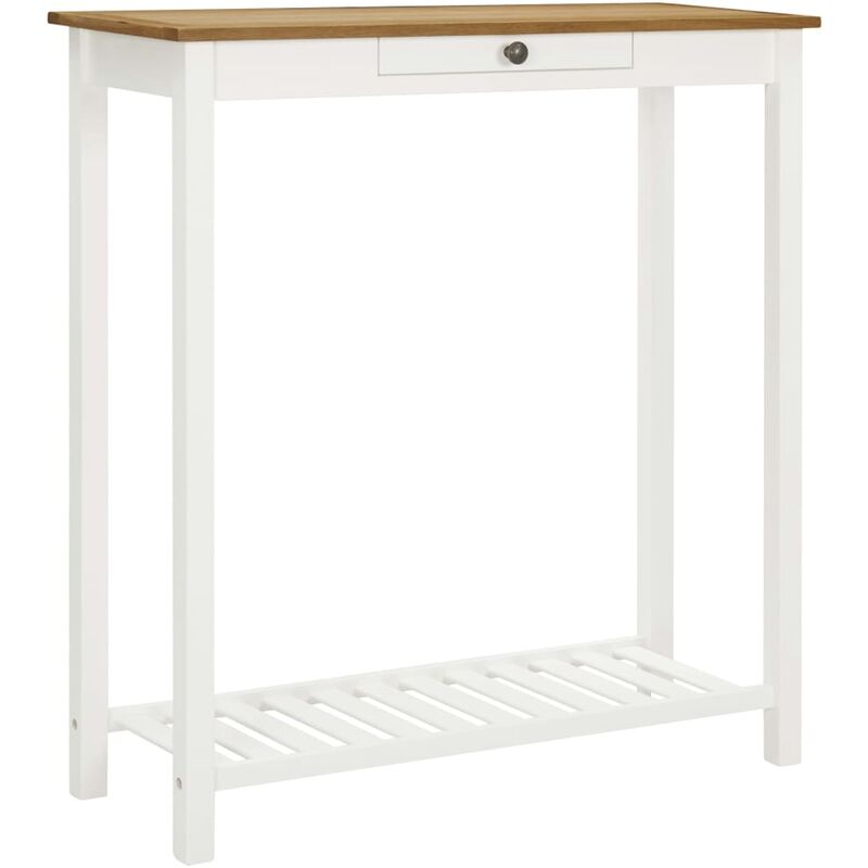 

Madera Maciza de Roble Mesa Alta de Bar 100x40x110 cm Blanco - Blanco - Vidaxl
