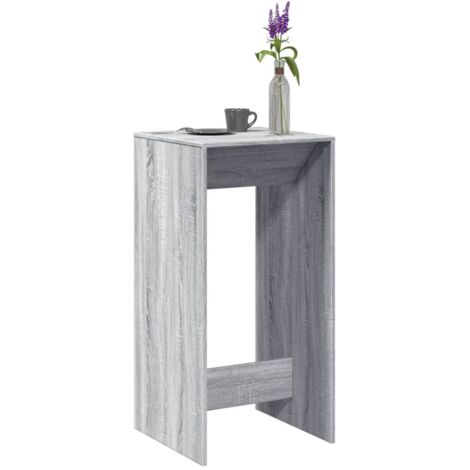 Mesa alta de bar madera ingeniería gris Sonoma 51x50x103,5 cm vidaXL