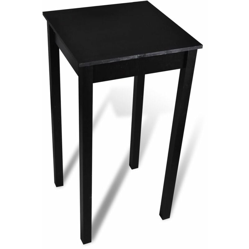 

Mesa alta de bar negra de MDF 55x55x107 cm