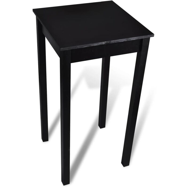 

Mesa alta de bar negra de MDF 55x55x107 cm