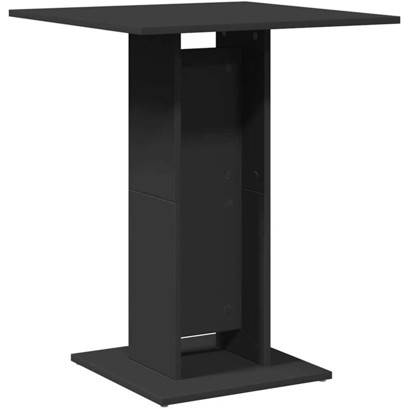 

vidaXL Mesa Bistró de Aglomerado 60x60x75 cm Negro - Negro
