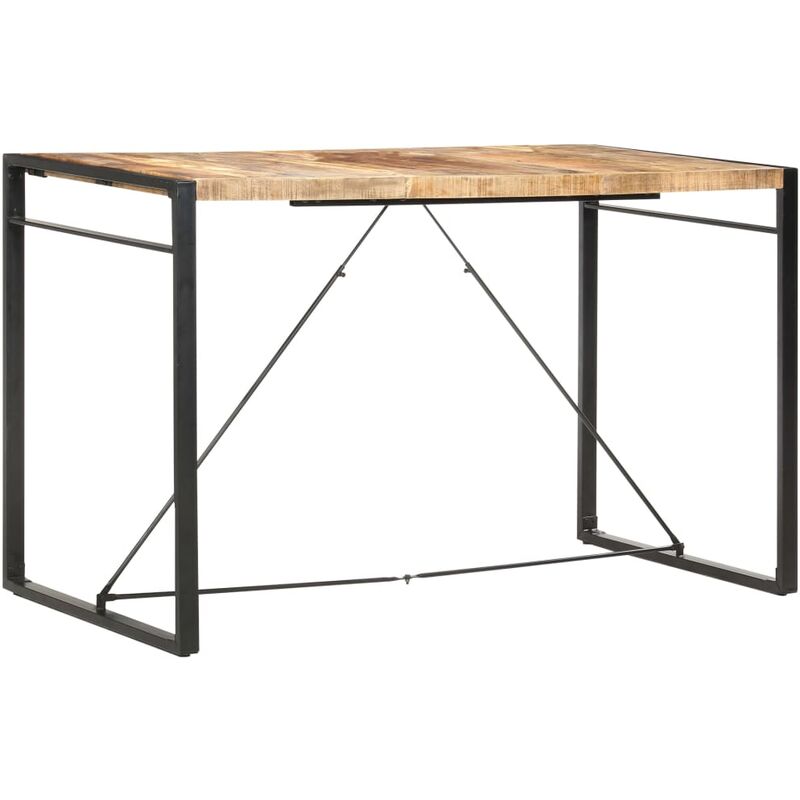 

Mesa alta de cocina de madera maciza de mango 180x90x110 cm