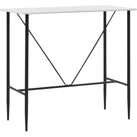 Mesa alta de cocina MDF blanco 120x60x110 cm vidaXL