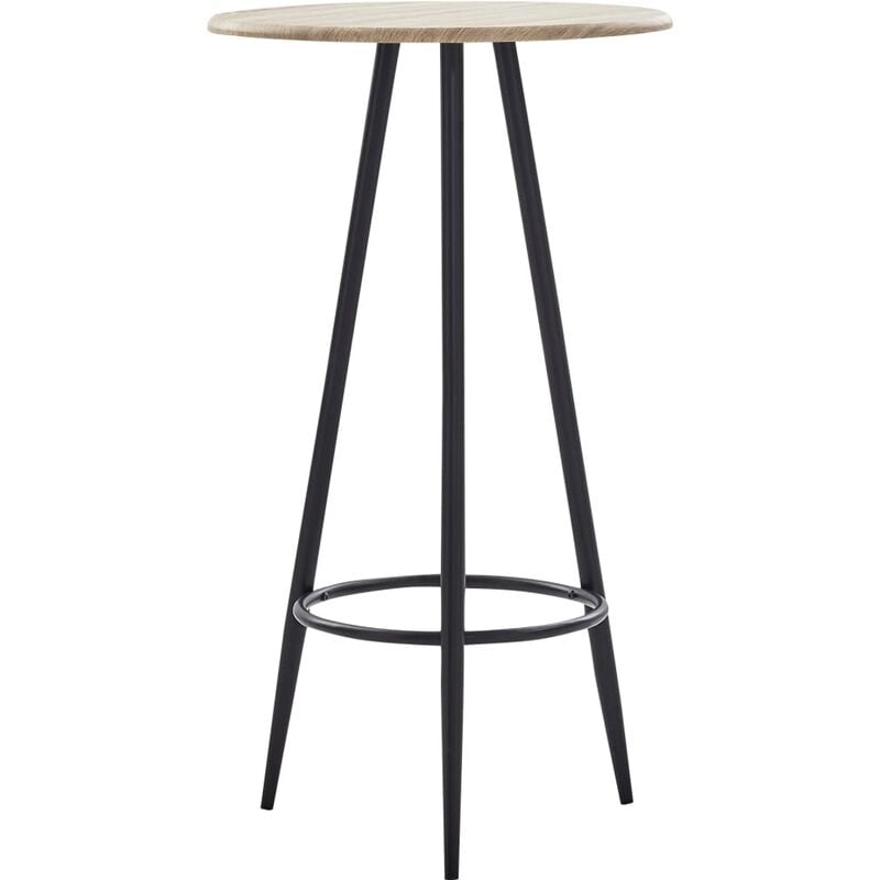 

Mesa alta de cocina MDF color roble 60x107,5 cm