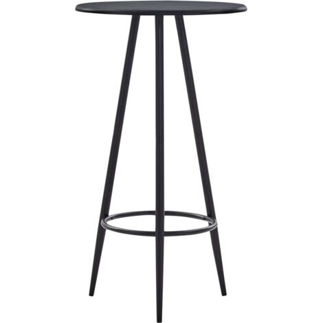 Mesa alta de cocina MDF negro 60x107,5 cm