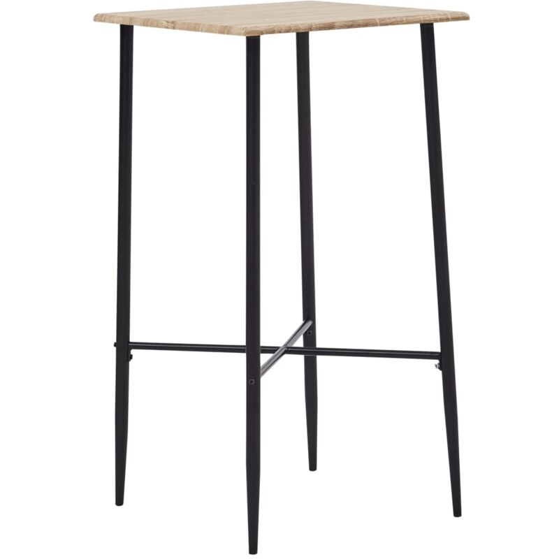 

Mesa Alta de Cocina MDF 60x60x111 cm Color Roble - Marrón - Vidaxl
