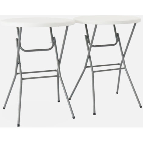 Mesa alta plegable, set de 2
