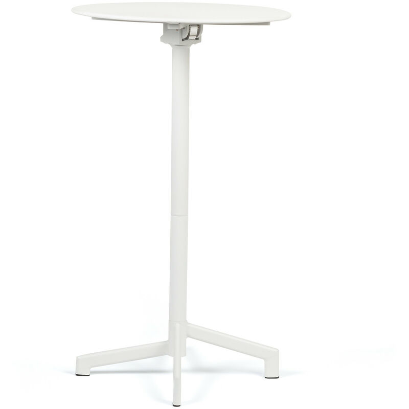 

Mesa de Bar Plegable y Convertible en 2 alturas en Acero (Ø59,5 cm) Dely SKLUM - Blanco Mate