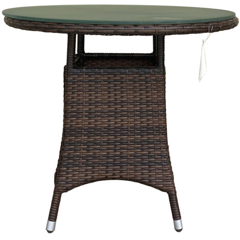 MESA ALUMINIO DADA MOKA 80 CM