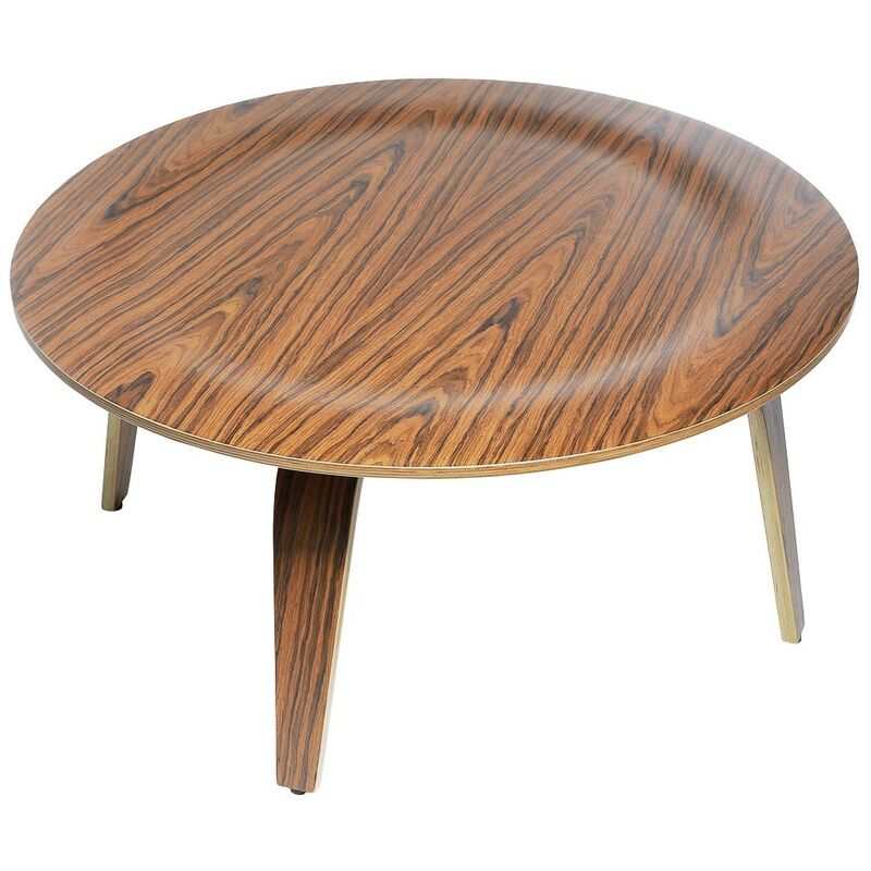

Mesa AME, baja, madera curvada, palo rosa