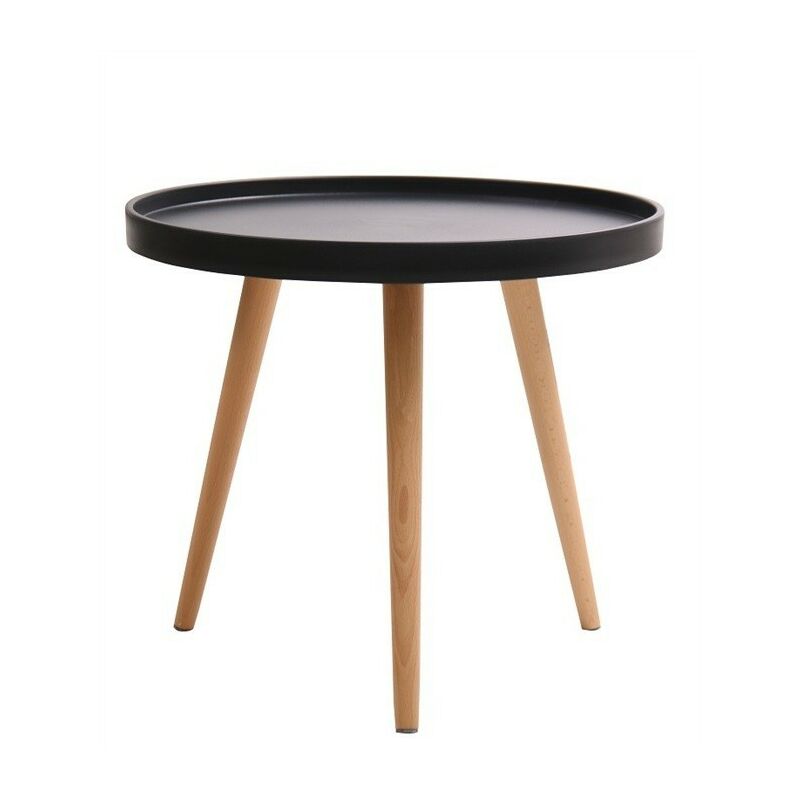 

BHD - Mesa ANNIA, baja, madera, polipropileno negro