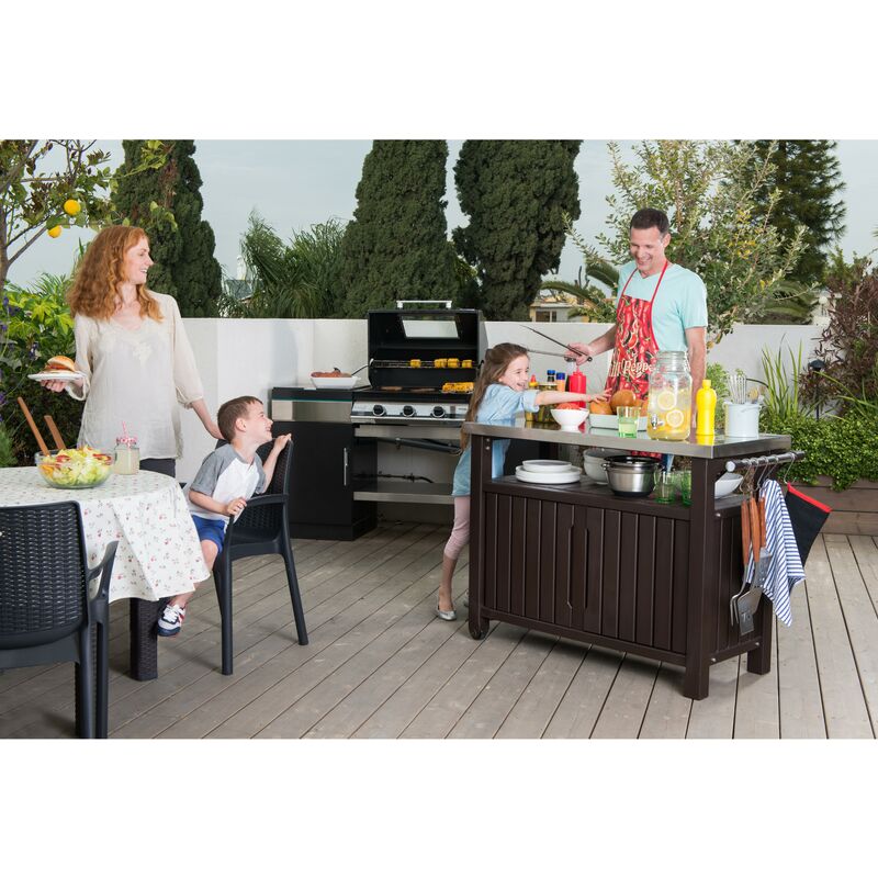 

Mesa arcón auxiliar barbacoa