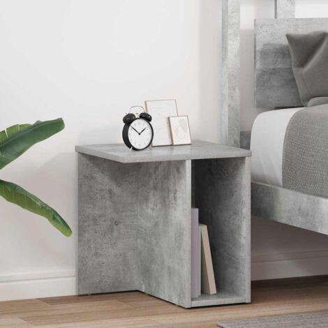 Mesa Auxiliar 2 pcs Gris Concreto 37 x 32 x 40 cm