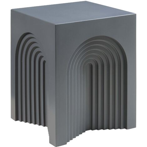 Mesa auxiliar 45 x 35 x 35 cm gris mate 030010909