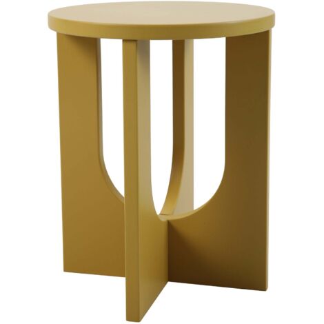 Mesa auxiliar 50 x 40 cm MDF amarillo mostaza 030010926
