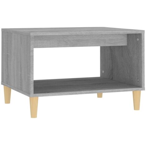 Mesa auxiliar 60 x 50 x 40 cm madera de ingeniería gris DEC040064