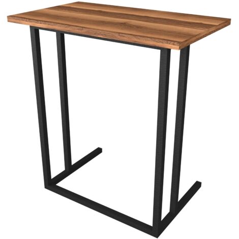 Mesa auxiliar 655 x 60 x 355 cm efecto nogal 030008609