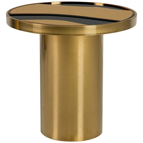 Mesa Auxiliar Acero Inoxidable Dorado 55X53X55 Cm