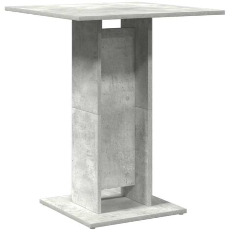Mesa auxiliar alta 60 x 60 x 75 cm madera de ingeniería gris DEC036556